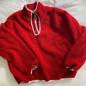 Parke Fleece — Red L/XL
